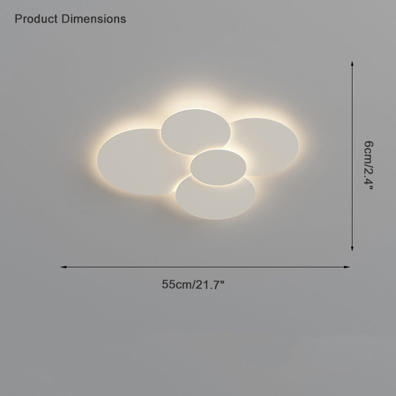 Olverai Round Flat Flush Mount Ceiling Light