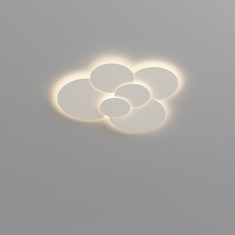 Olverai Round Flat Flush Mount Ceiling Light